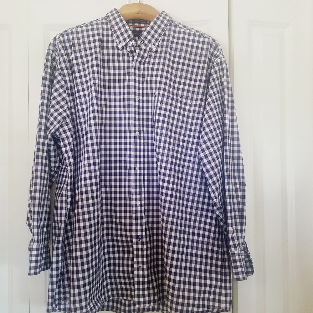 TOMMY HILFIGER Plaid Shirt XL 18.5